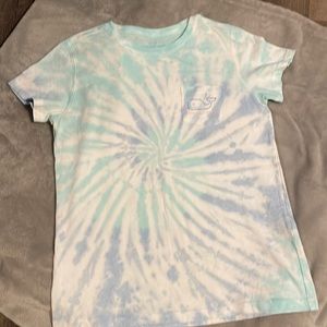 Vineyard Vines the tie-dye pocket tee, whale logo on back, woman’s xs